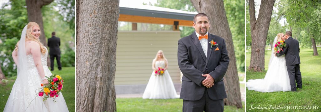 A man in a suit holding something in his hands.